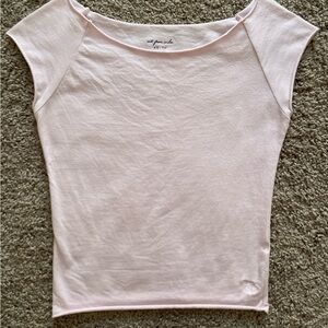 Urban Outfitters Light Pink Boatneck Top